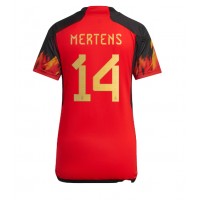 Echipament fotbal Belgia Dries Mertens #14 Tricou Acasa Mondial 2022 pentru femei maneca scurta